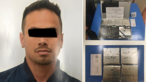 Condenan a 8 años a colombiano por traficar cocaína.