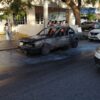 Se quema un vehículo en la avenida Tulum.