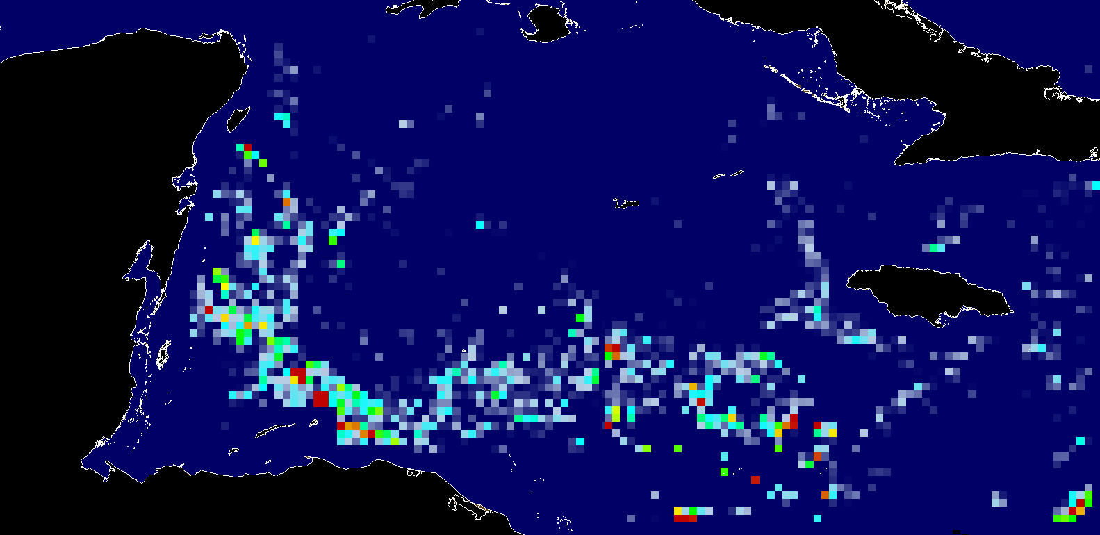 Recibirá Quintana Roo una gran mancha de sargazo en abril; se desplaza entre la isla de Jamaica y la Península de Yucatán a 1,000 km.