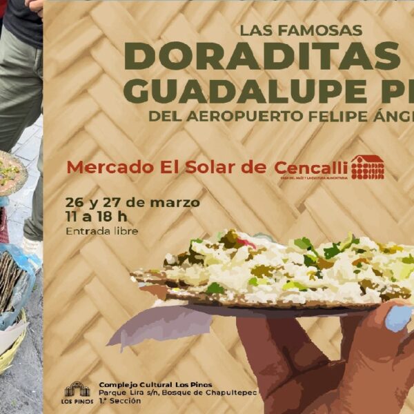 Doraditas, del AIFA a Los Pinos; doña Lupita va con su puesto de doraditas