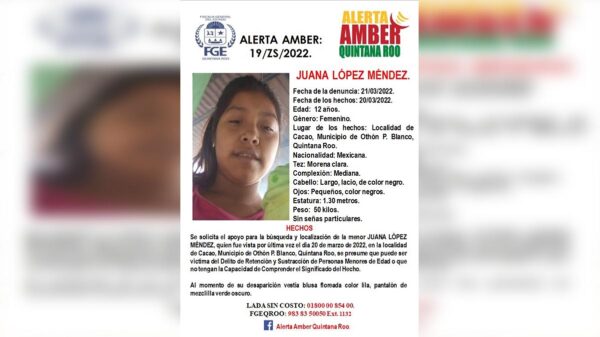 Reportan desaparición de niña en Othón P. Blanco