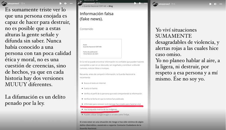 Alex Perea es acusado de haber golpeado a ¿Isabel Burr?