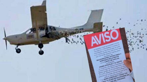 CJNG bombardea con panfletos dos poblados de Jalisco