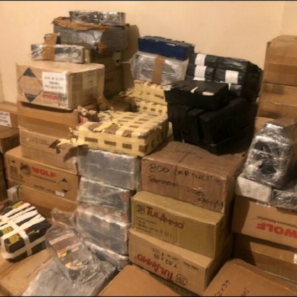 Logran el mayor decomiso de municiones en la historia