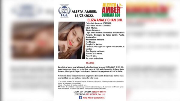 Reportan a jovencita desaparecida en Felipe Carrillo Puerto