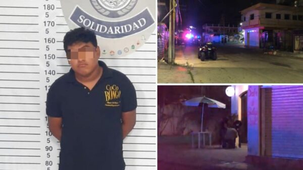 Detenido por intento de ejecución en bar de Playa del Carmen.