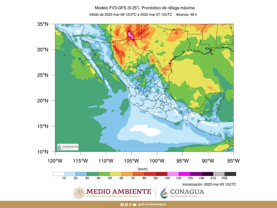 Pronóstico del clima para hoy domingo 6 de marzo en Quintana Roo; Cielo medio nublado por la tarde con probabilidad de chubascos.