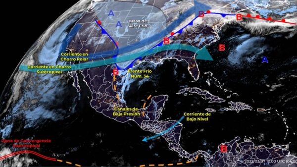Pronóstico del clima para hoy lunes 7 de marzo en Quintana Roo.