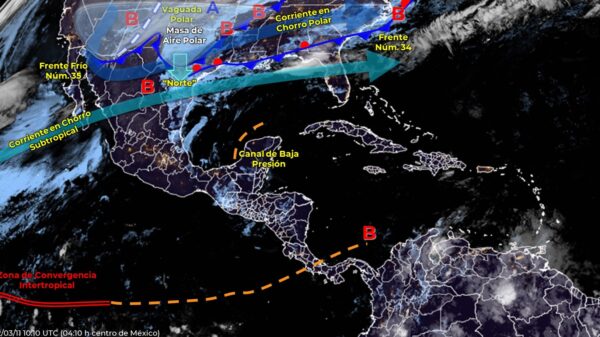 Pronóstico del clima para hoy viernes 11 de marzo en Quintana Roo.