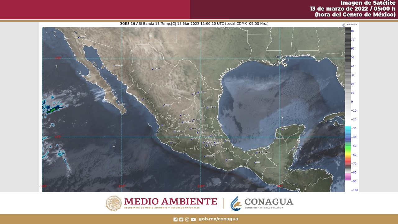 Pronóstico del clima para hoy domingo 13 de marzo en Quintana Roo; para hoy se esperan lluvias fuertes para el sur de la Península.