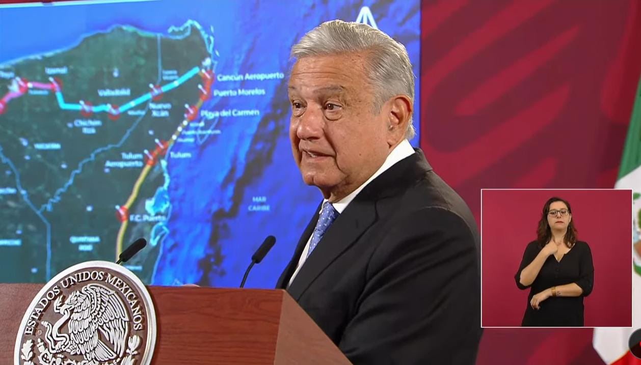 Llegarán a Q. Roo 80 ingenieros militares más para el Tren Maya; afirma el presidente AMLO que el reto es que logren emparejar los avances.