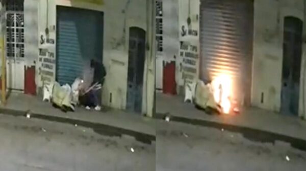 Por diversión, hombre incendia a indigente en Aguascalientes