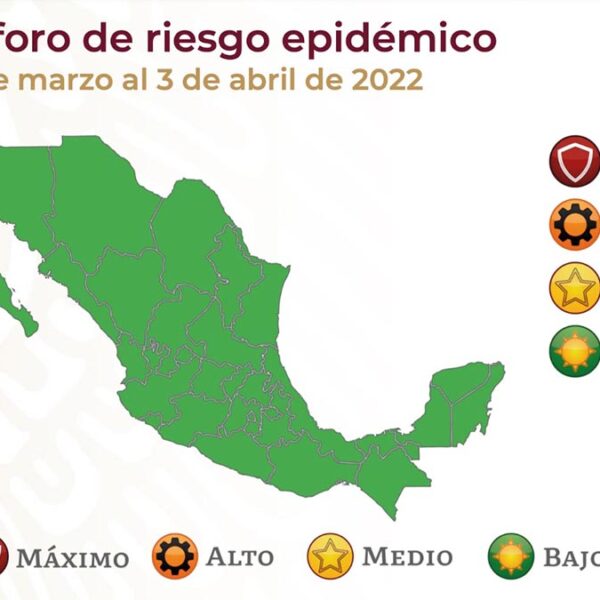 México se pinta de verde ante baja en la pandemia