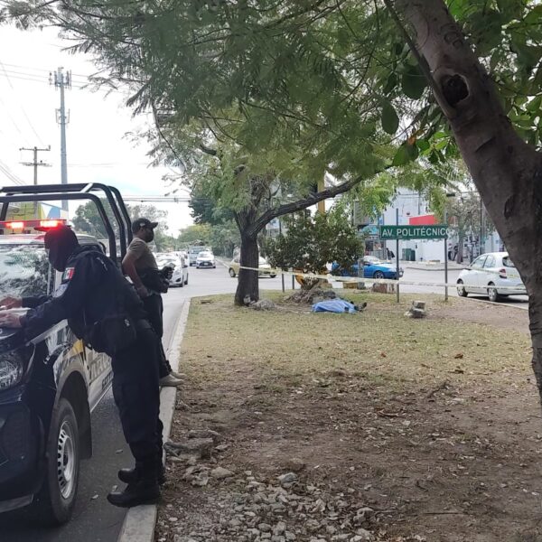 Fallece una persona por infarto en camellón de la Av. Nichupté