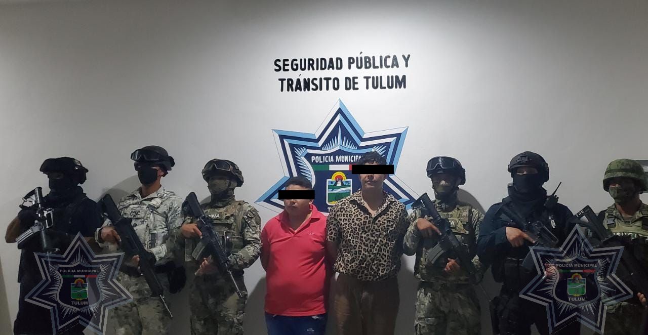 Atrapan a 4 narcomenudistas con 297 dosis de drogas en Tulum; las detenciones de llevaron a cabo en la Zona Hotelera.