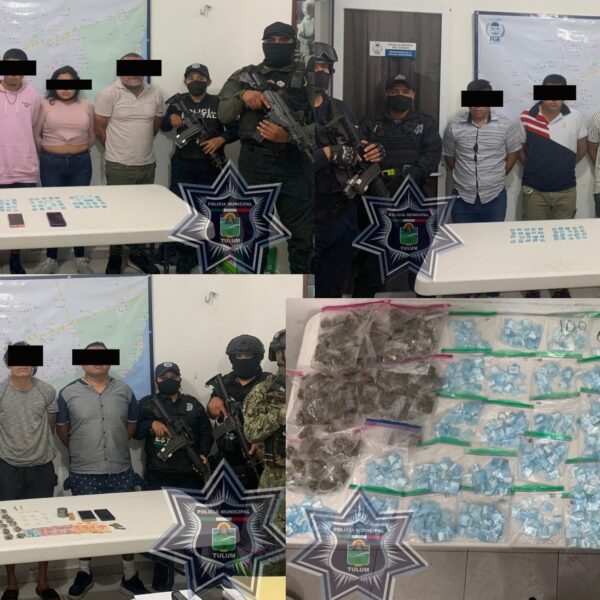 Capturan en operativo conjunto a 11 narcomenudistas en Tulum