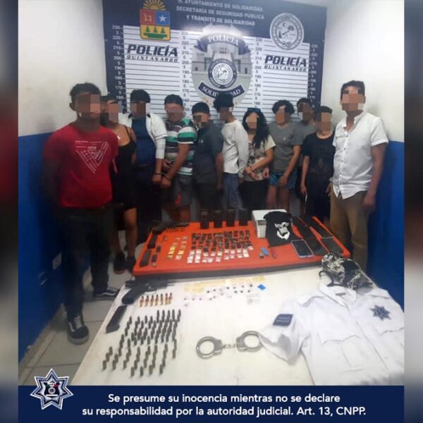 Cae grupo armado de narcomenudistas en Playa Del Carmen