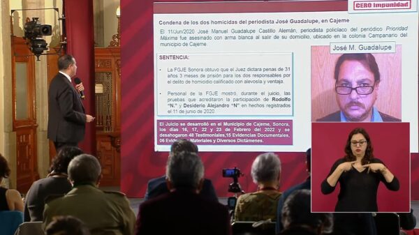 “Van 16 detenidos por crímenes de periodistas”