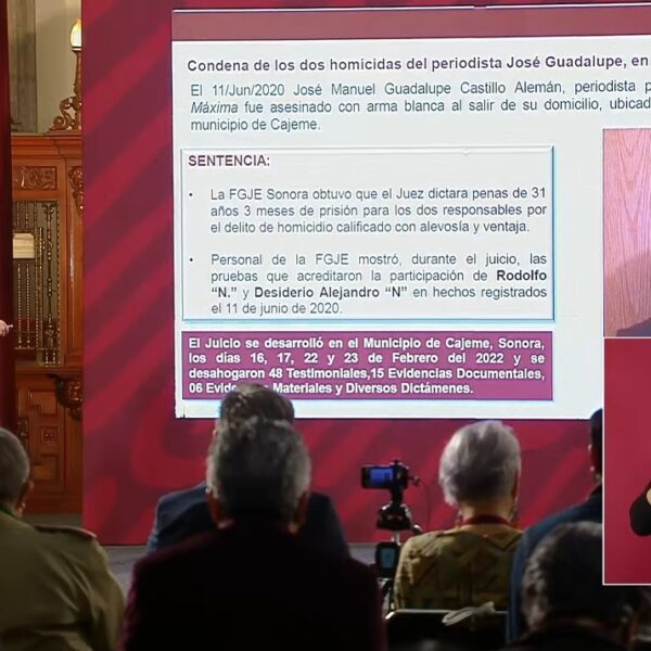 “Van 16 detenidos por crímenes de periodistas”