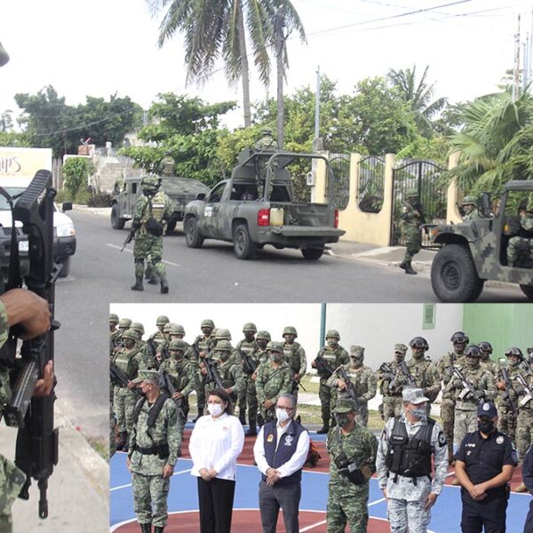 Refuerzan Sedena y GN en Cancún operativos de seguridad