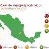 Semáforo Epidemiológico ubica 31 entidades en verde y 1 en amarillo