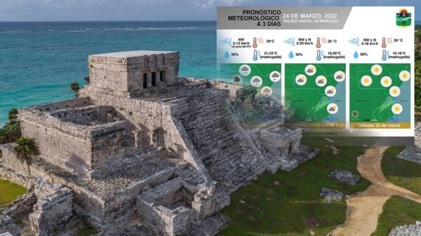 Frente Frío numero 38 afectará a Tulum