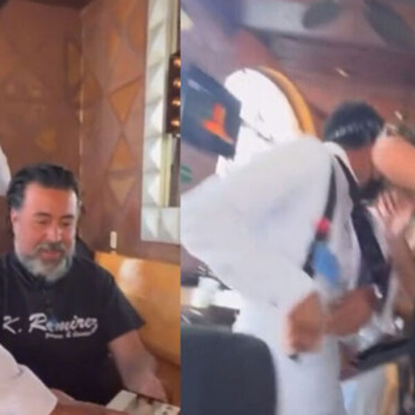 VIDEO: Critican a integrante de Molotov por dar pastelazo a un mesero