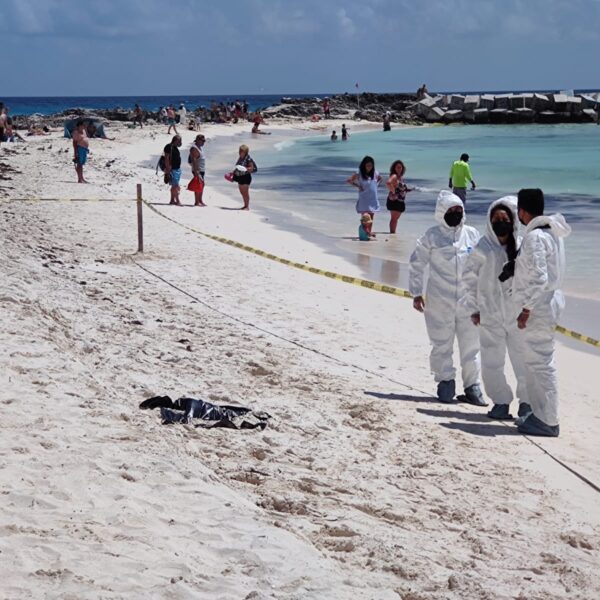 Hallan restos humanos en la playa Gaviota Azul de la Zona Hotelera de Cancún (VIDEO).