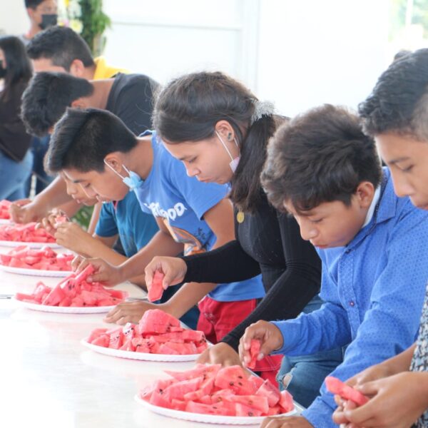 Se llevó el tradicional concurso ‘Comelones de sandía’.