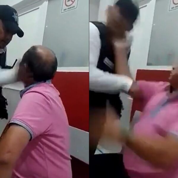VIRAL: Policía cachetea a detenido y éste se la devuelve.