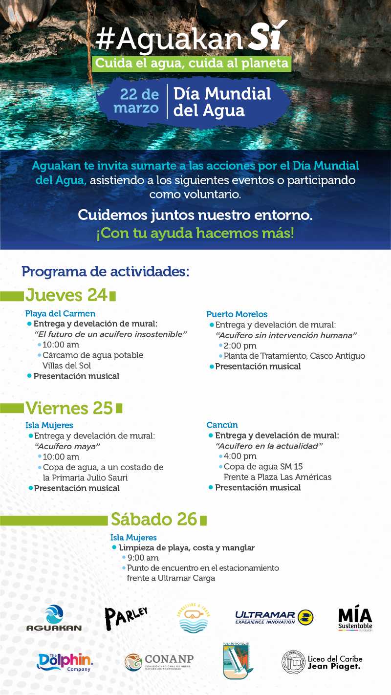 En el Día Mundial del Agua promueve Aguakan cultura de cuidado y conservación del medio ambiente