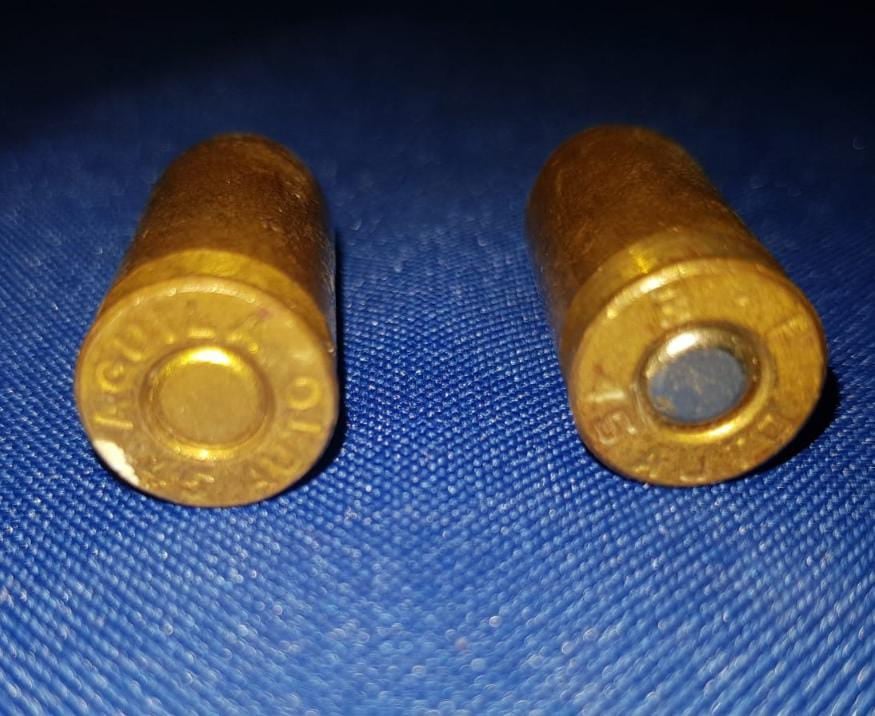 Detienen a Inocente por la portación de cartuchos prohibidos; discutía con u amigo cuando les decomisaron plomos del calibre .45.