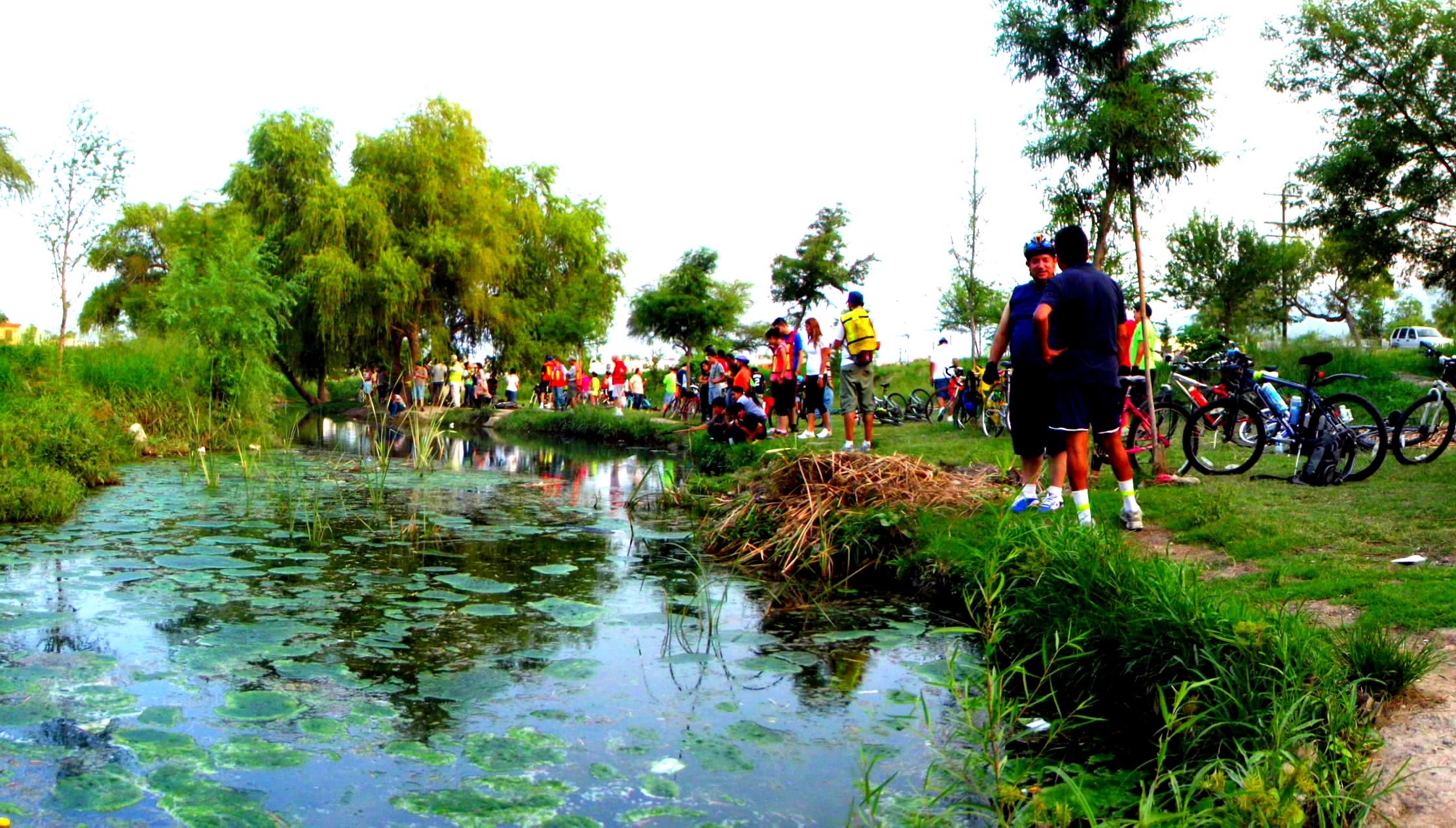 Ojo de agua en Escobedo, Nuevo León.
