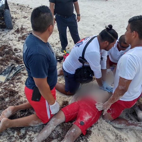 Trágico jueves santo en Cancún, dos personas mueren ahogadas