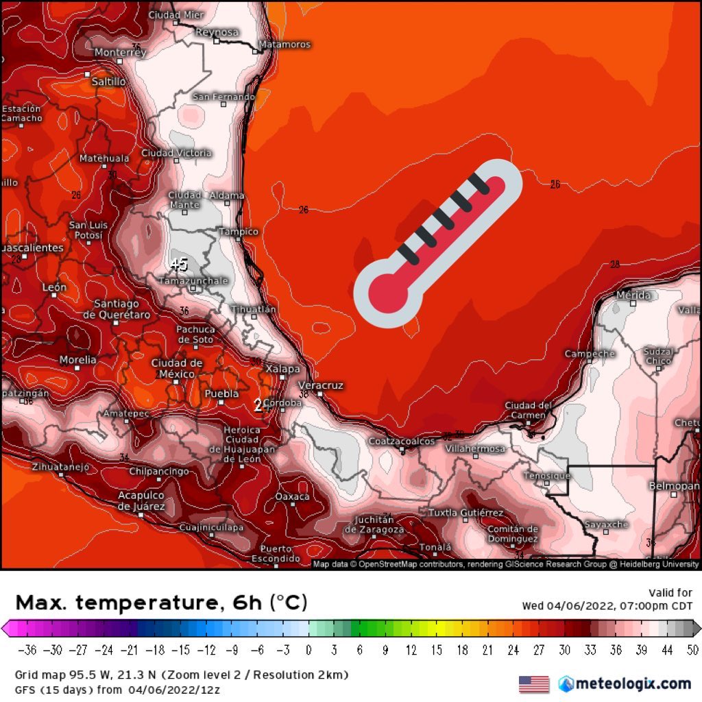 ¡ALERTA! Ola de calor dispara los niveles de radiación; en la Península de Yucatán el termómetro oscilará entre los 40 a 49°C.