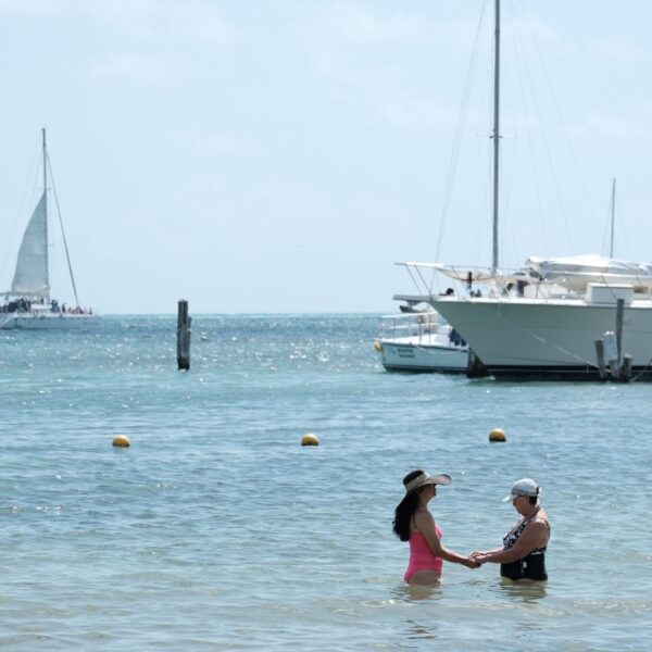Playas de Cancún reportan muy bajo recale de sargazo.