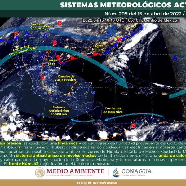 Pronóstico del clima para hoy viernes 15 de abril en Quintana Roo.