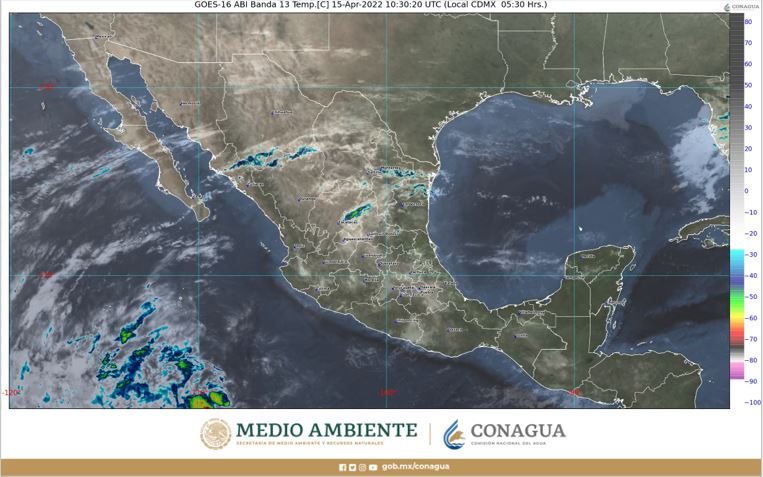Pronóstico del clima para hoy viernes 15 de abril en Quintana Roo; cielo despejado durante la mañana y medio nublado por la tarde.