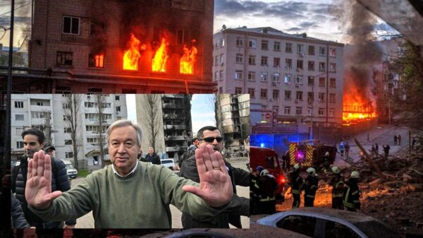 Rusia aprovecha visita de secretario general de la ONU para bombardear Kiev