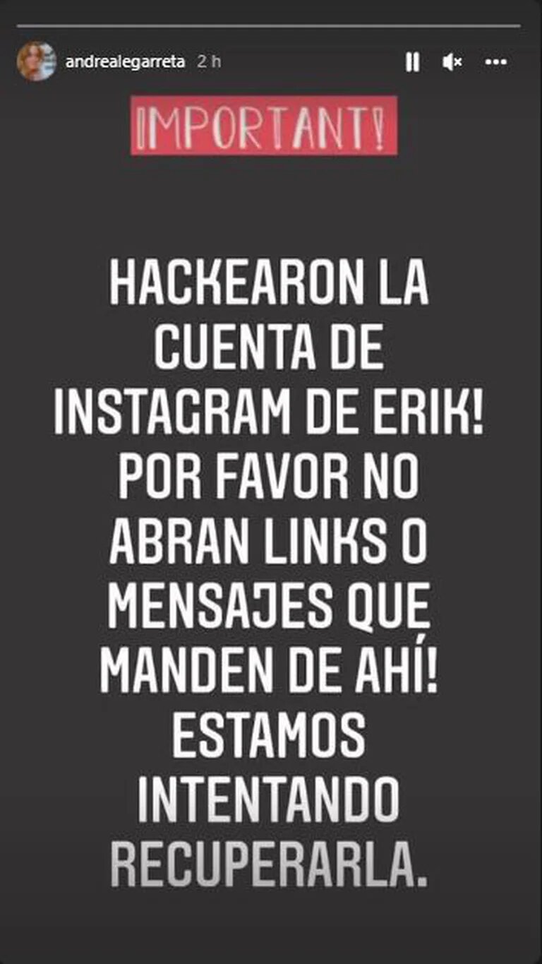 Hackean cuenta de Instagram de Erik Rubín