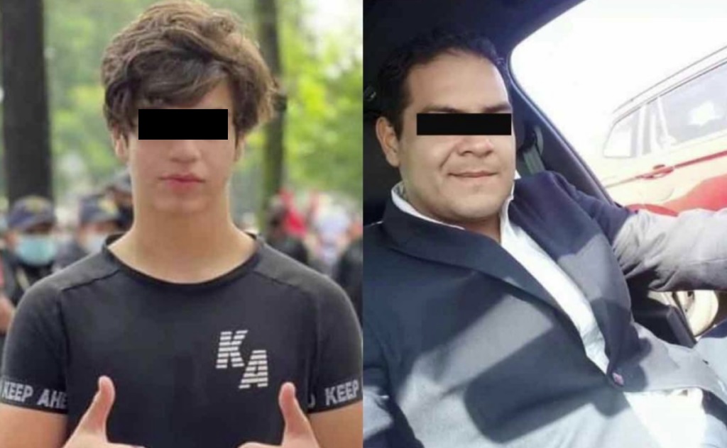 Hugo Carbajal (izq) fue asesinado presuntamente por el hombre a la derecha, Mauricio Mora, quien le habría quebrado una botella en la cabeza y cercenado el cuello.