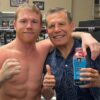 J.C. Chávez visita al "Canelo" y le desea suerte contra Bivol