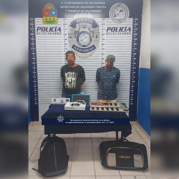 Capturan en Playa Del Carmen a presuntos saqueadores de casas