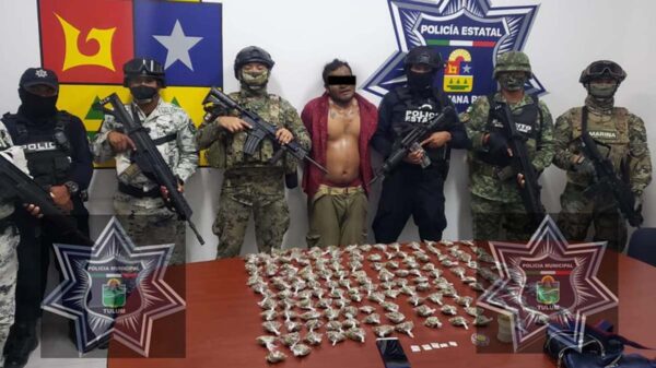 Cae narcomenudista en la invasión ‘2 de Octubre’ de Tulum.