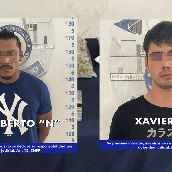 Atrapan en Cancún a dos presuntos narcomenudistas