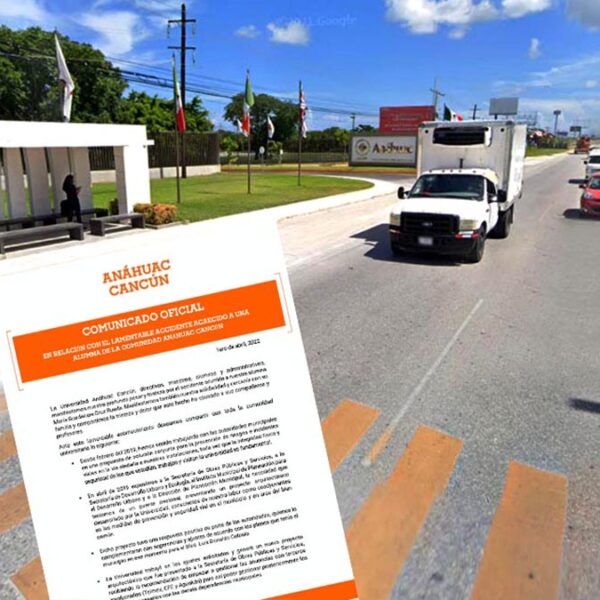 Universidad Anáhuac Cancún solicitó puente en lugar del accidente desde el 2019