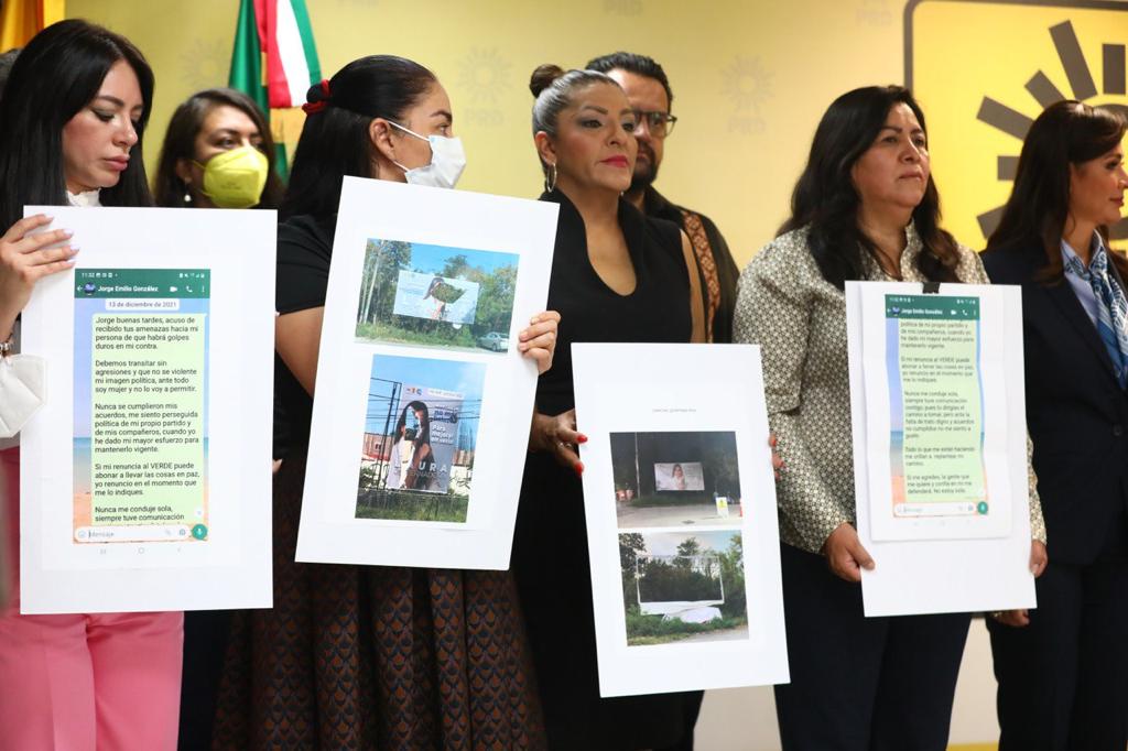 Laura Fernández denuncia al líder del Verde y a Mara Lezama por violencia política; la candidata a gobernadora solicita medidas cautelares.