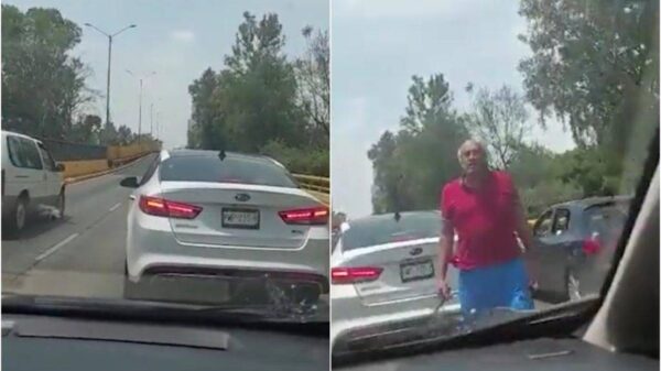 Detienen a sujetos que agredieron a una familia en un auto (VIDEO).