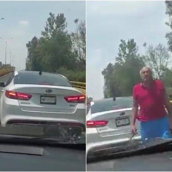 Detienen a sujetos que agredieron a una familia en un auto (VIDEO).