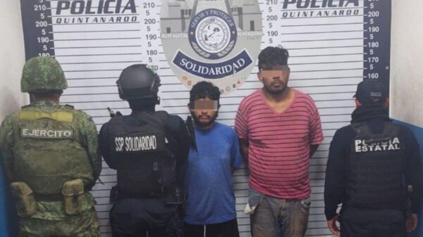 Detienen a sujetos con droga en la colonia Ejidal de Playa del Carmen.